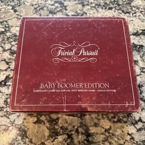 Trivial Pursuit Baby Boomer Edition Subsidiary Card Set For Master Game VTG 1983